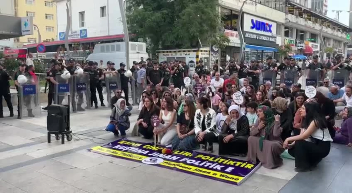 Van Kadın Platformu, artan kadın cinayetlerini protesto etti